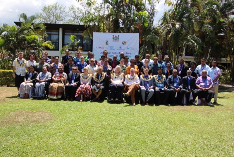 Group photo of participants to the pilot review