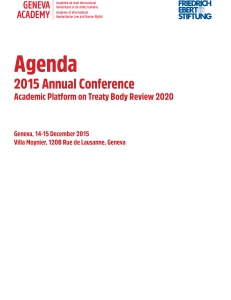 Cover of the Report of the 2015 Global Conference