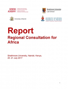 Cover page of the report