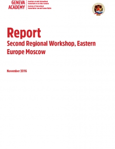 Cover of the Report of the Regional Consultation for Eastern Europe
