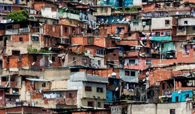 Picture on the cover of the book of a favela