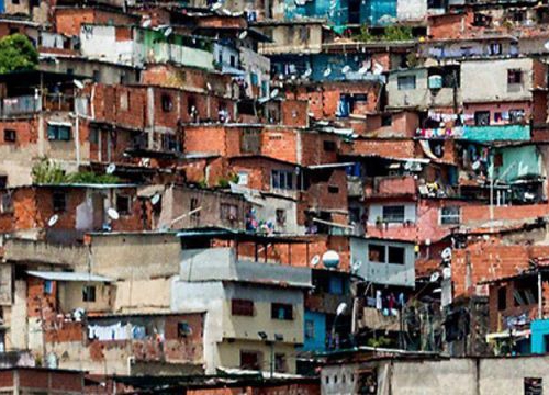 Picture on the cover of the book of a favela