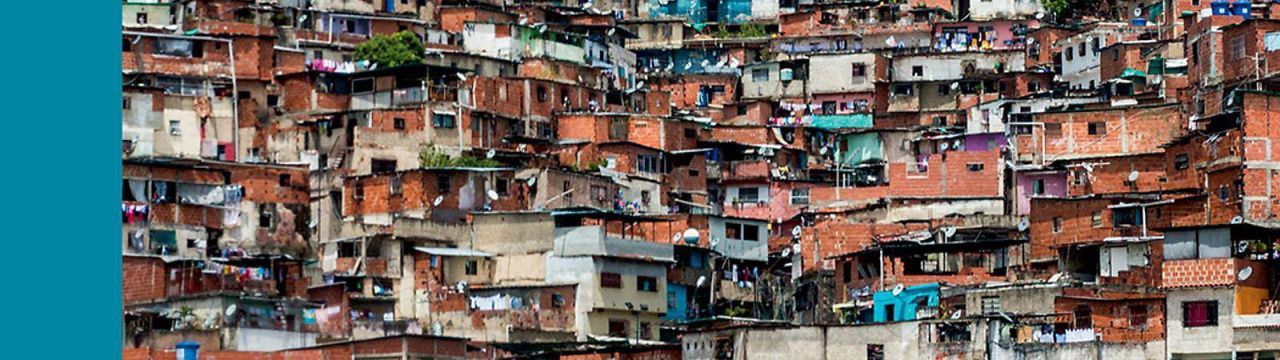 Picture on the cover of the book of a favela