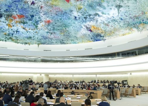 A general view of the Human Right Council.