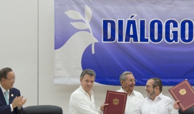 Ceremony for Colombian Ceasefire Agreement, Havana, June 2016