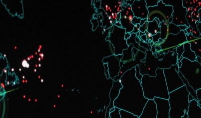 Photos taken from the Norse Attack Map.     The map shows in realtime attacks that happen on the Norse honeypots.