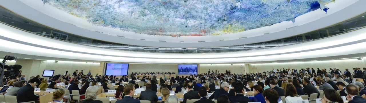 View of a session of the UN Human Rights Council