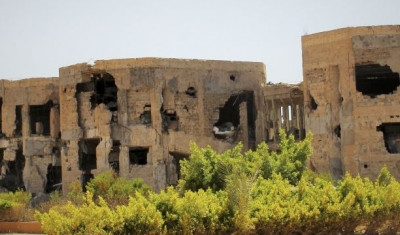 Libya, Benghazi, Public University: destroyed buildings