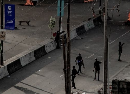 Demonstration in Lagos, Nigeria