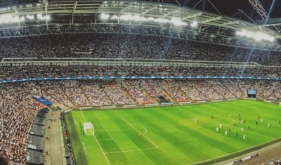 Football game, Wembley