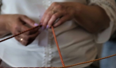 MSF mobile healthcare supports a rural town in Ukraine A spider web of string represents the bureaucratic challenges survivors of sexual violence face when they try to get assistance. It is part of roll-playing game in an MSF-led training about sexual and