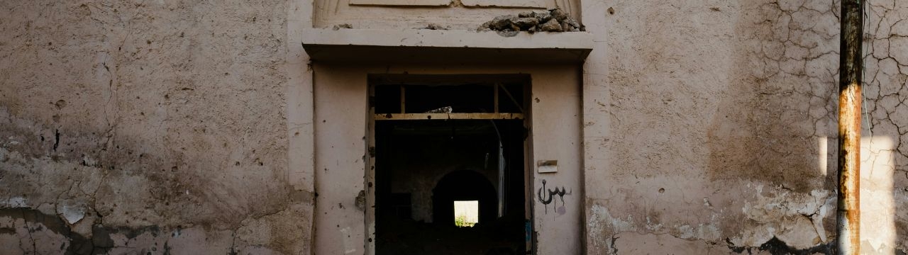 A ruined old home in Shingal (Singar) following war with the Islamic State