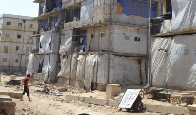 Syria, 2016, outhwestern Aleppo. The ICRC meets displaced families living in collective shelters. 