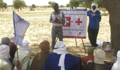 Mali,  Gao region, Ansongo cercle, Fafa. ICRC dissemination session about international humanitarian law for the army of Mali. 
