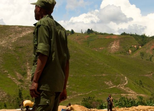 Gold mine in South Kivu, Democratic Republic of the Congo