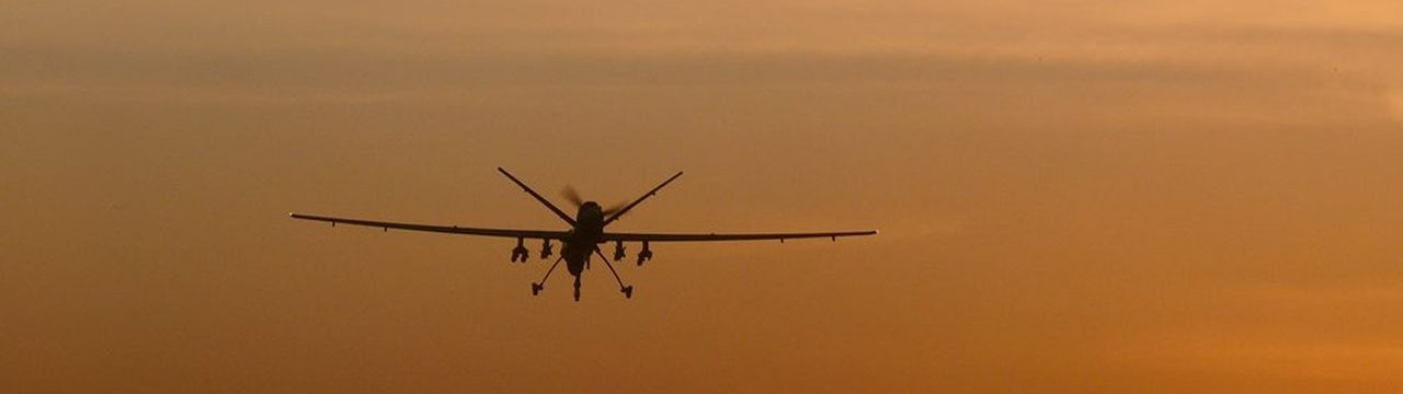 Reaper RPAS Aircraft Lands at Kandahar, Afghanistan