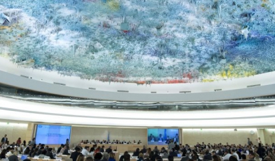 A general view of participants during of the 33nd ordinary session of the Human Rights Council.