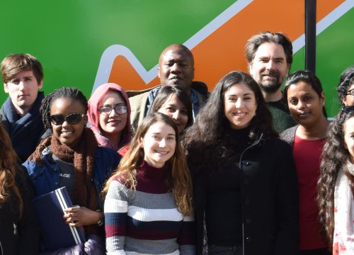 Group photo of Master in Transitional Justice's students during their study trip to Nuremberg