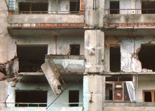 Destroyed Building during the 2008 War