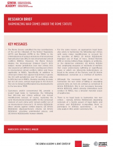 Cover page of the Research Brief