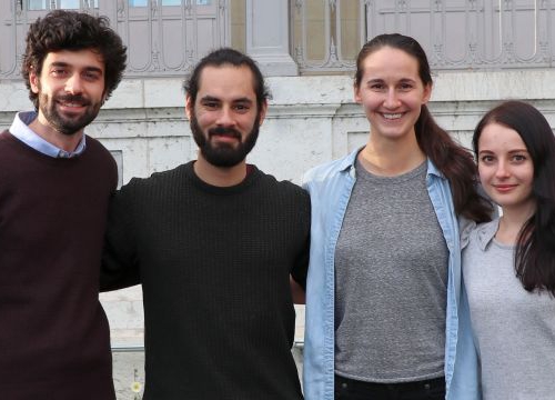 The Geneva Academy 2019 Pictet team with their coach