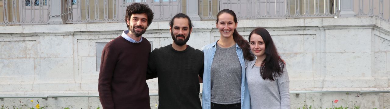 The Geneva Academy 2019 Pictet team with their coach