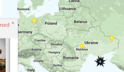 Map of the RULAC online portal with the pop-up window of the non-international armed conflicts in Mali.