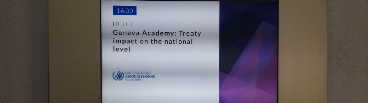 Un treaty Bodies IMpact at the National Level