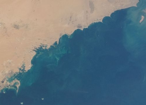 Aerial View of the Persian Gulf