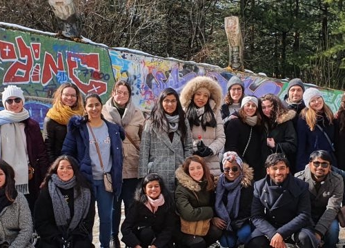 Group photo of LLM students during their study trip