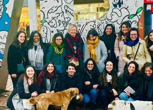 Group photo of MTJ students during the study trip