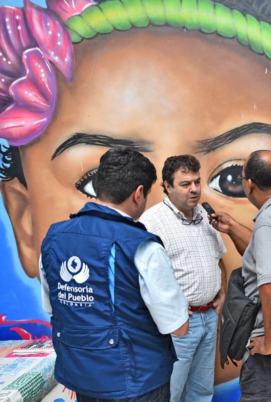 Visit of the Defensor del Pueblo in the Casa de los Derechos in Tumaco, Colombia