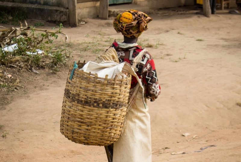 A village of tea growers, Tanzania