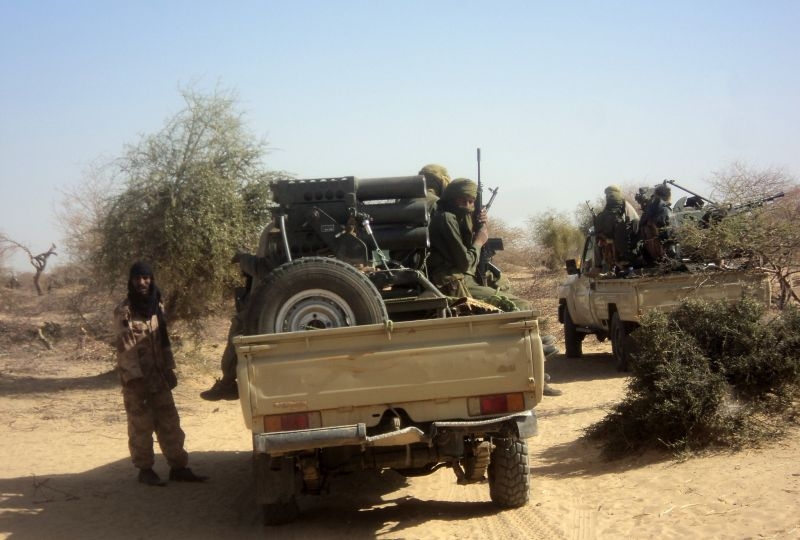 Touareg militants, near the Mali/Burkina Faso border