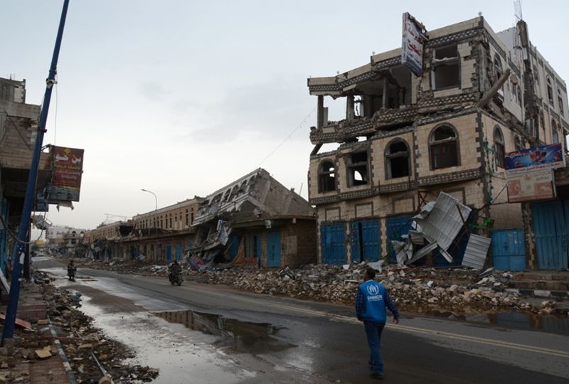 A UNHCR staff, part of an inter-agency mission to Sa'ada, Yemen