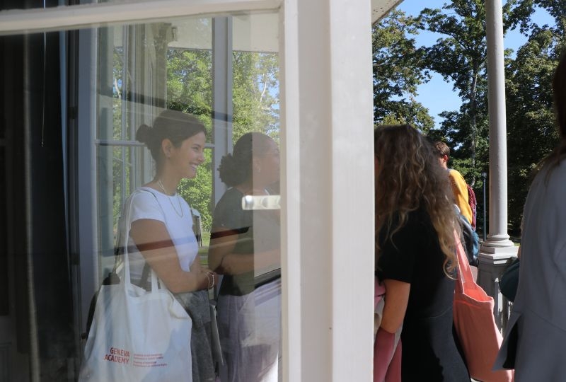 Students during orientation week at the Geneva Academy