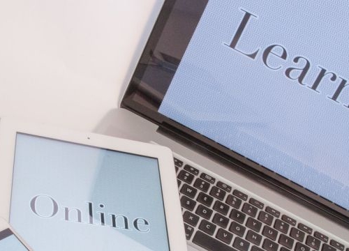 Laptop and tablet for online learning