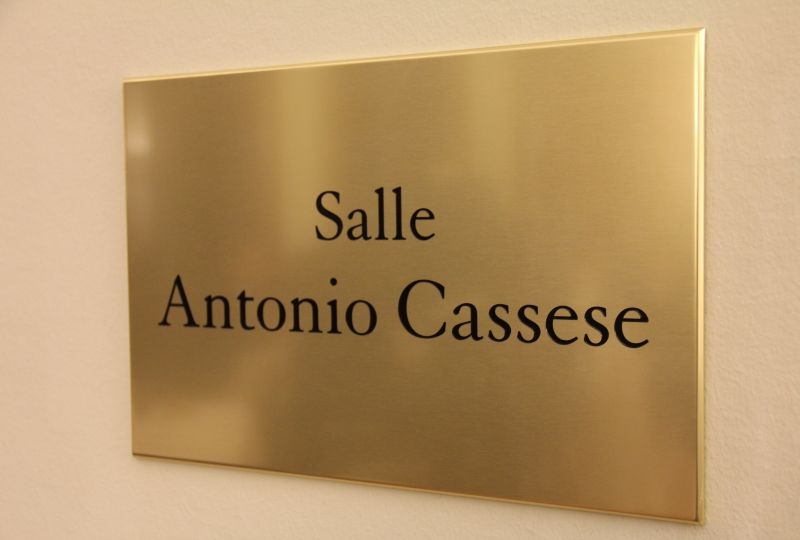 Antonio Cassese plaque