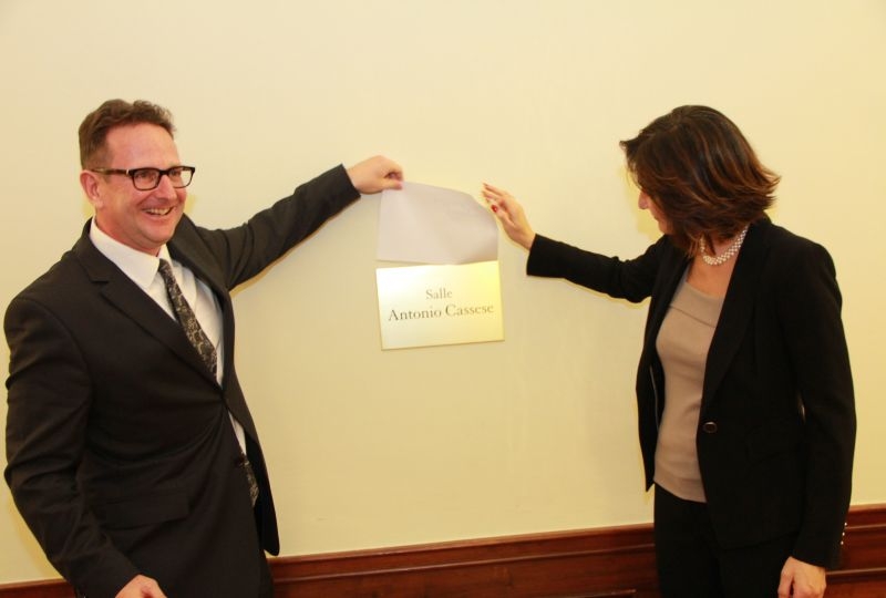 Inauguration of the Antonio Cassese Room at Villa Moynier by Professors Paola Gaeta and Andrew Clapham