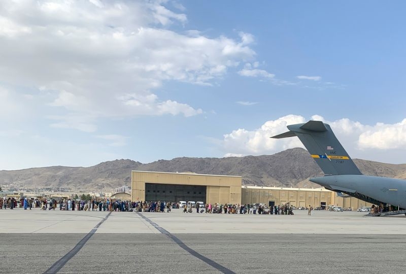 Paratroopers from XVIII Airborne Corp continue to support the Non-combatant Evacuation (NEO) mission in Afghanistan, August 21, 2021 