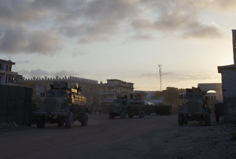 Battle Group 7 (Ugandan Contingent) troops continue their daily routine tasks within their tactical area of responsibility in Mogadishu