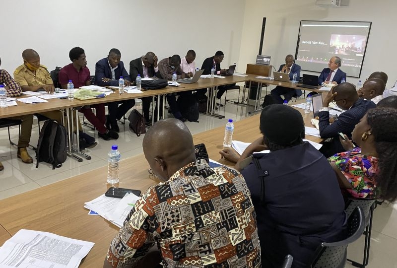 Workshop during the pilot focused review in Sierra Leone