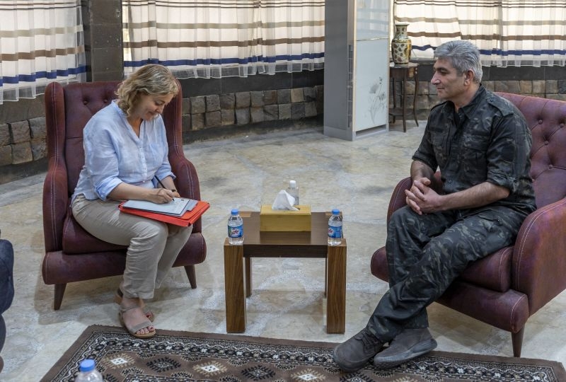 Dr Annyssa Bellal with the SDF General Command