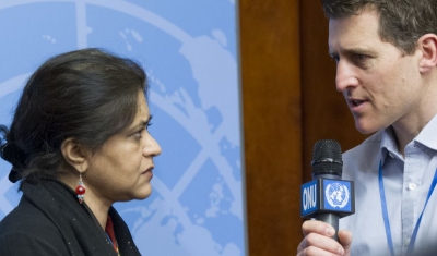 Press briefing by the Commission of Inquiry on the 2018 protests in the Occupied Palestinian Territory, Palais des Nations. 28 February 2019.