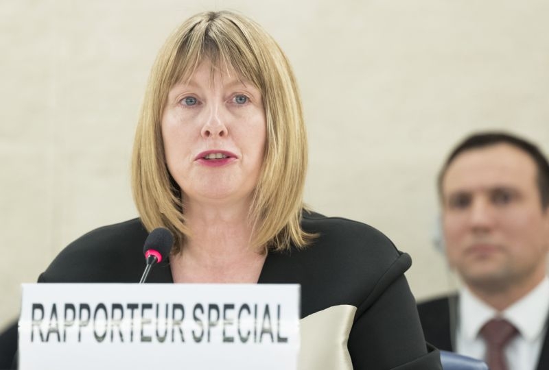 Fionnuala Ni Aolain, Special Rapporteur on the promotion and protection of human rights while countering terrorism present his report of the 37th Session of the Human Rights Council.