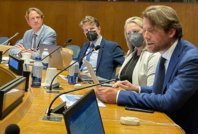 Domenico Zipoli at the side event organized by the Geneva Human Rights Platform at the UN in New York