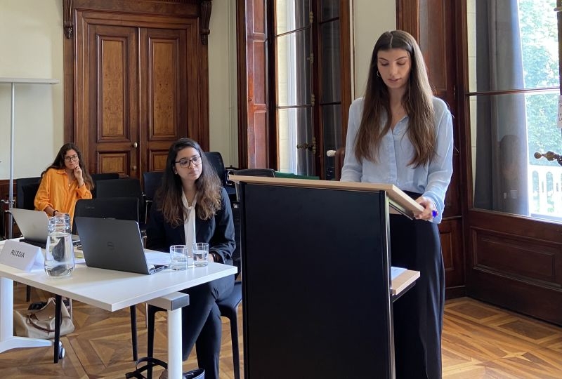 LLM students during the pleading on the 2008 South Ossetia conflict