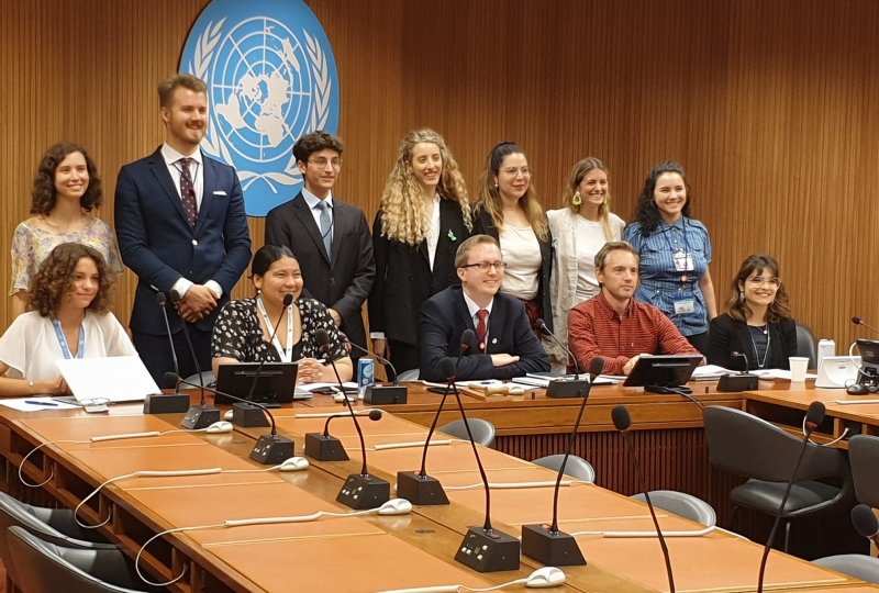 Picture of the Geneva Academy Team at the Moot Court Competition