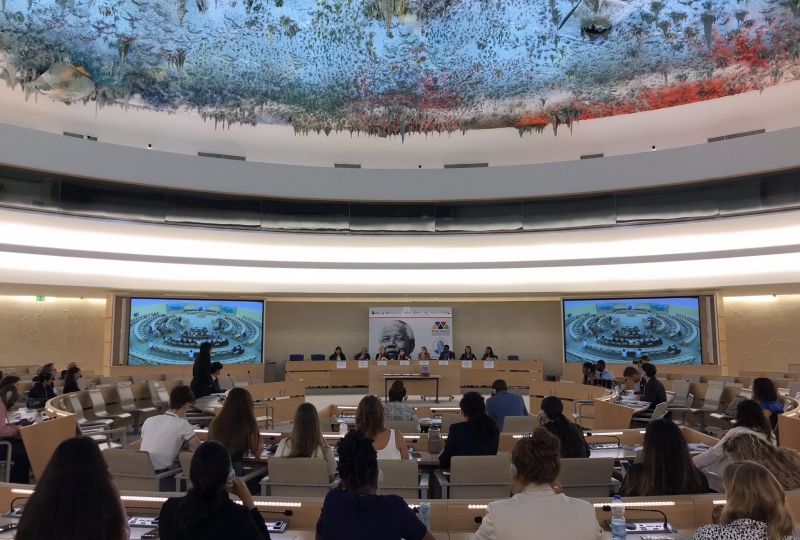 Picture of the HR Council in Geneva during the Moot Court Comepetition