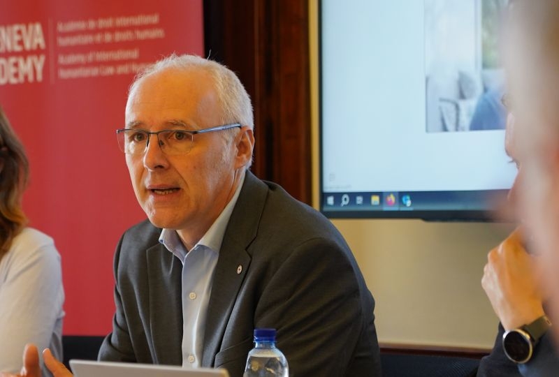 Dr Laurent Gisel at the expert meeting